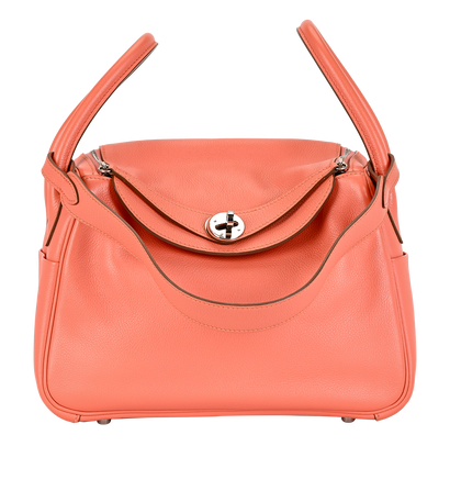 Lindy 26 In Evercolor Crevette, &pound;3,100, Handbags, Pink, Leather, Front view
